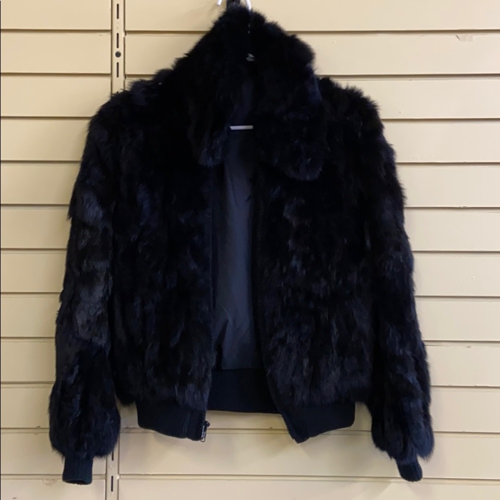 Black Faux Fur jacket
